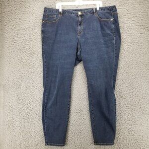 Lane Bryant Jeans Womens 20 Blue Stretch Denim Genius Fit Skinny